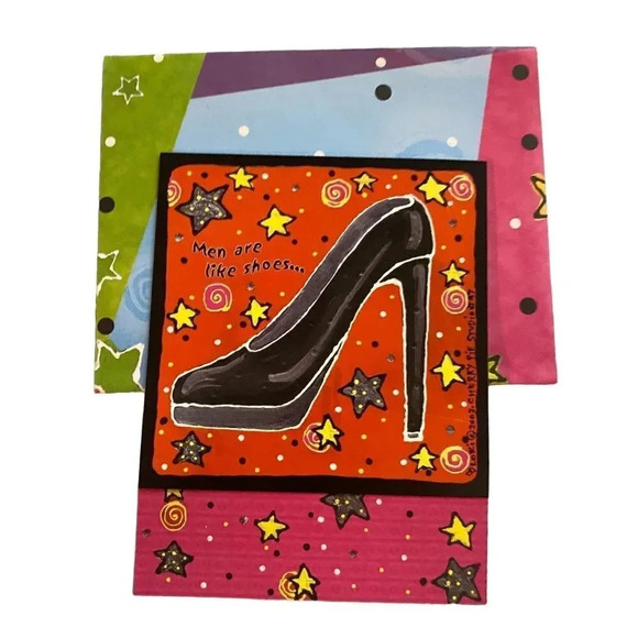 FRIENDS High Heels Vintage 6/pk Leanin' Tree Greeting Cards Lori Wiseman NIP - Picture 2 of 15